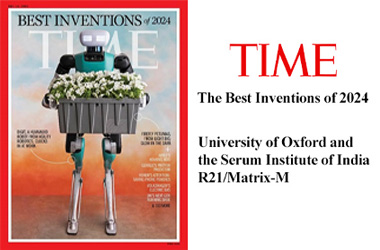 TIME The Best Inventions of 2024 lists University of Oxford and the Serum Institute of India R21/Matrix-M™.